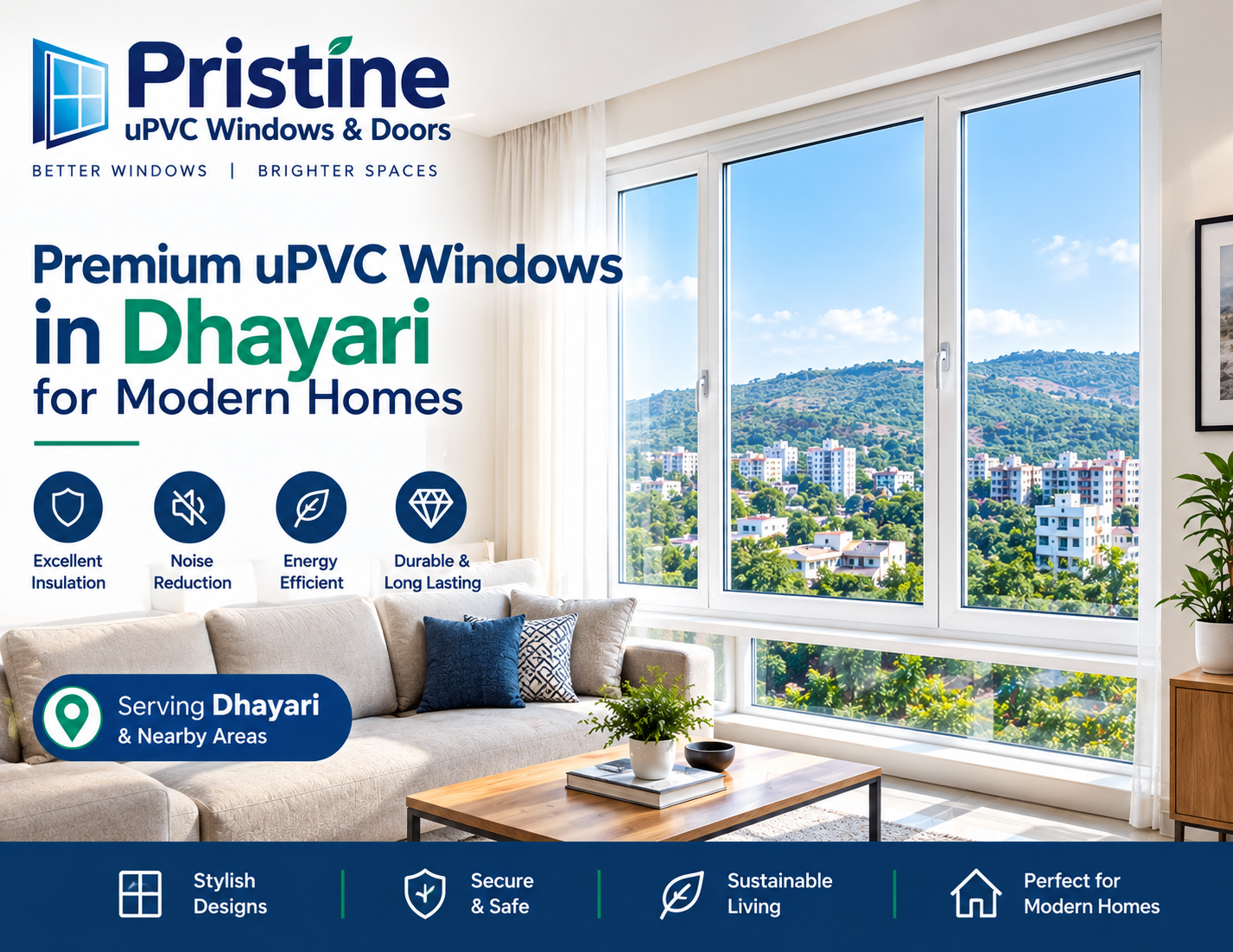 uPVC windows in Dhayari , uPVC window manufacturers in Dhayari , uPVC Sliding Windows in Dhayari