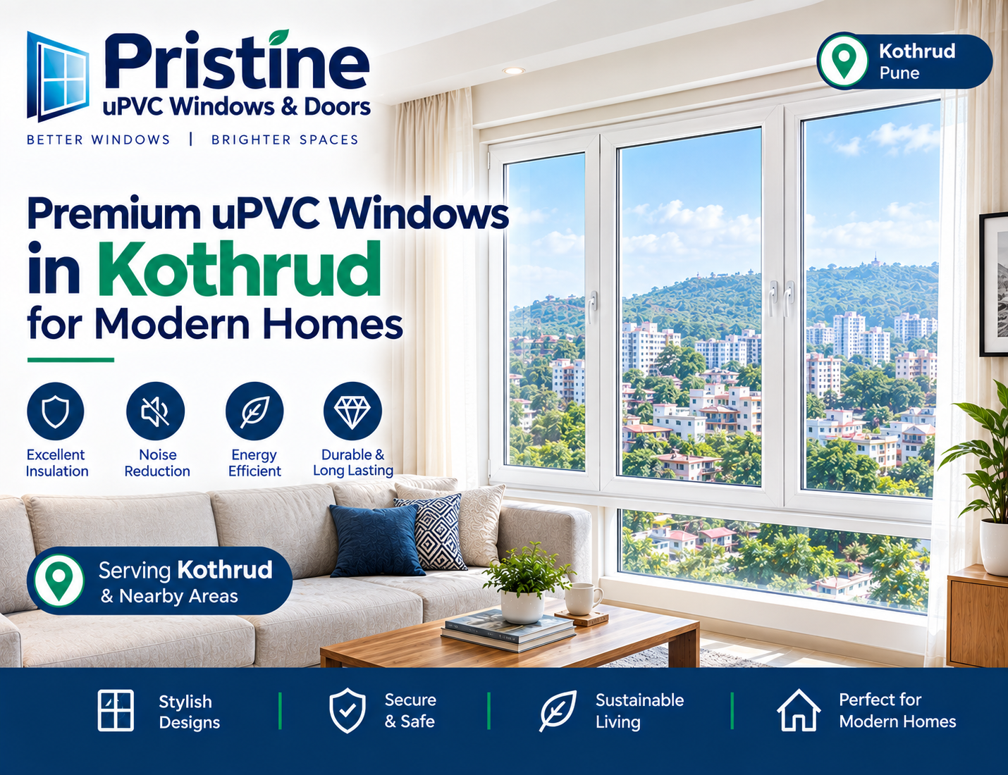 uPVC windows in Kothrud, uPVC window manufacturers in Kothrud, uPVC Sliding Windows in Kothrud
