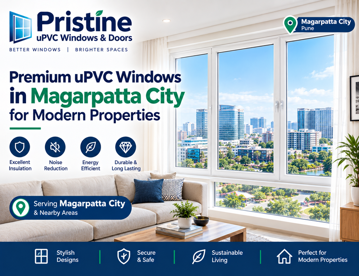 uPVC windows in Magarpatta City , uPVC window manufacturers in Magarpatta City, uPVC Sliding Windows in Magarpatta City
